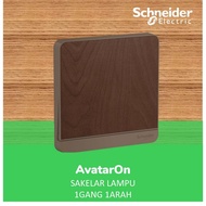 Schneider 1 Gang Wood AvatarOn Switch - E8331L1LED_WD_G3