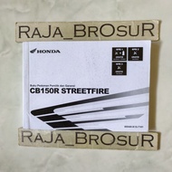 HONDA Owner's guidebook and warranty Manual Book CB 150 R CB 150R CB150 R Streetfire K15 K15P 2023 2