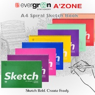 [SG] Azone A4 Spiral Sketch Book Evergreen Stationery]