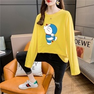 [AMYGO] Baju T Shirt Perempuan Lengan Panjang Women Long Sleeve Wanita Murah Baju T Shirt Perempuan Lengan Panjang T-shi