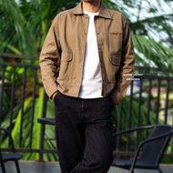 Tony Jack Work Jacket Elegant Black Boxy Fit Jaket Pria
