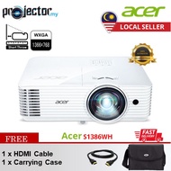 Acer Short Throw Projector S1286H XGA 3500 Lumens | S1386WH WXGA 3600 Lumens Office, Education Proje