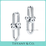 【ทิฟฟานี่ ออริจินัล】ทิฟฟานี่ Hardwear กุหลาบโกลด์คอต่างหู1.8 นิ้วยาว / เงินสเตอร์ลิงคอต่างหูต่างหูสต