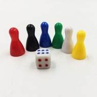 [mojotorw7] Pcs Challenge Game Playing Pieces Dice Children Kids Playing Game Toys Gift 6