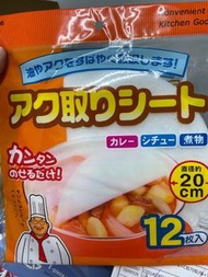 日本吸油紙，12張入/1包，可吸湯上面多餘的油脂，讓您更健康，沒有負擔