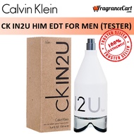 Calvin Klein cK IN2U Him EDT for Men (100ml Tester) Eau de Toilette Two Blue White [Brand New 100% Authentic Perfume/Fragrance]