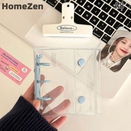 HomeZen Transparent Binder Photo Album Kpop Photocard Holder Idol Card Collect Book Binder Photocard