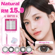 [Free 3 Gifts] Eyecandy Contact Lens With Eyelashes Pinset Free Tweezers with case