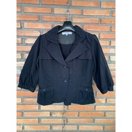 Black Suit With 3/4 Sleeves No Lining There Is A Bag Fozzy L Chest 37 Waist 33 Length 20 20