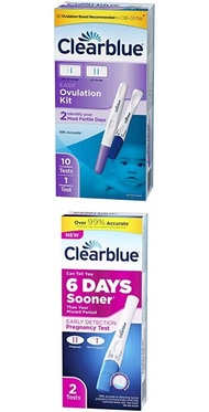 Clearblue Ovulation and Pregnancy Tests, Ovulation Predictor Kit, OPK (10 Ovulation Tests, 1 Pregnancy Test), and Early Detection Pregnancy Test (2 Tests)