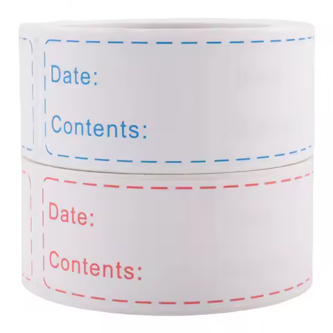 300Pcs Removable Freezer Labels 1 X 3 Inch Food Storage Stickers, Refrigerator Freezer Paper Label E