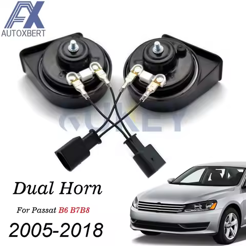 Auto Snail Horn 110db-125db Waterproof High Low Pitch For VW Passat B6 B7 B8 2020 2019 2018 2017 201