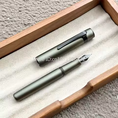 Smooth Hongdian M2 Black Forest Mini Metaverse Sports Pocket Metal Fountain Pen NO.5 Blade F/M Nib O