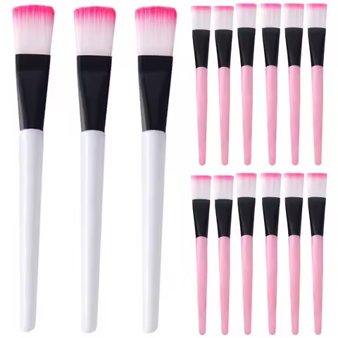 10PCS Facial Fan Mask Brushes Face Mask Applicator Tool Makeup Brushes For Esthetician Women DIY Fac