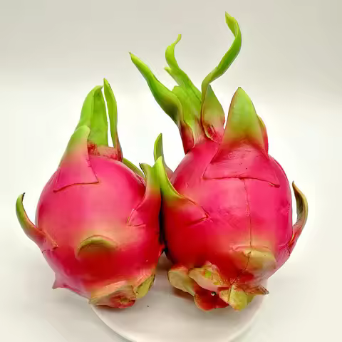Simulation artificial fruit PU simulation dragon fruit early education photography props window mode