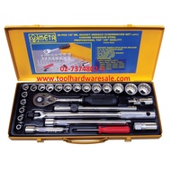 จัดโปรลดหนัก META บล็อคชุด 26 ตัวชุด รู 1/2" (12P) ครบชุด กระเป๋าช่างพกพา กล่องเหล็ก ขอคนรับได้