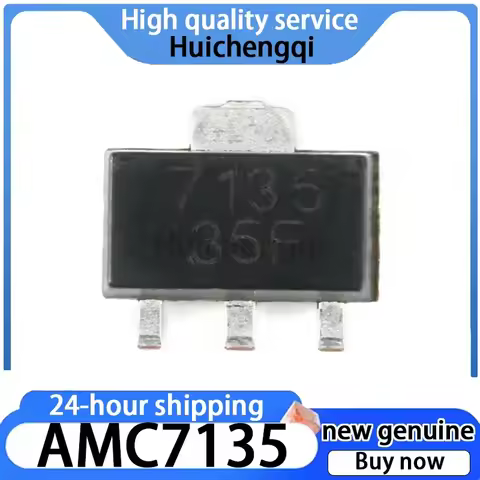 20PCS Genuine AMC7135 SOT-89 Constant Current 350mA/2.7-6V High-power LED Driver Chip