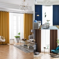 3 meter high blackout curtains with 6 waves
