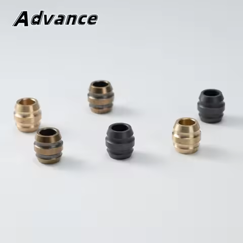 5pcs Brass Weaving Beads Paracord Rope DIY Bead Keychain Bracelet Accessories