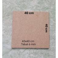 MDF Wood Size 40x40 cm Full Thickness 6 mm