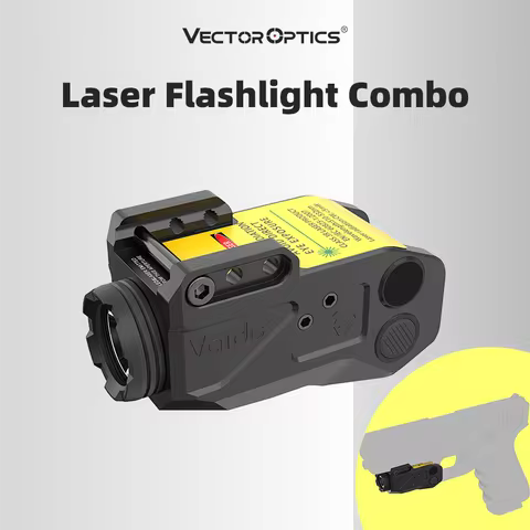 Vector Optics Pistol Red Green Laser Flashlight Combo 500 Lumens Led Flashlight