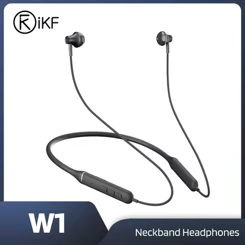 IKF-W1 Neckband Wireless Bluetooth Headphones Hanging Neck Sports Earphone IPX4 Waterproof APP Contr
