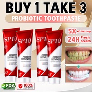 Probiotic SP10 toothpaste whitening teeth Fresh Breath Cavity & Deep Stain Removal