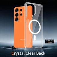 Magnetic Phone Case for Samsung S26Ultra S25 A37 A07 A17 Shock-proof Clear Protective Casing