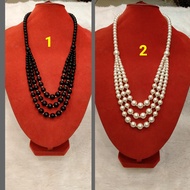 Pearl necklace / hijab pearl necklace / handmade pearl necklace