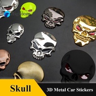 flightcar 1pcs Punisher Body Badge 3D Skull Sticker Metal Auto Emblem car styling For Infiniti QX80 