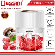 DESSINI ITALY 200mL USB Rechargeable Capsule Cutter Spin Chopper Blender Grinder Mixer Mincer Juicer