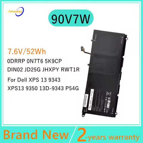 90V7W Laptop Battery For Dell XPS 13 13D 9343 9350 JD25G P54G RWT1R JHXPY DIN02 5K9CP 0N7T6