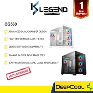 Deepcool CG530 ATX Case w/4 ARGB Fans - Black & White
