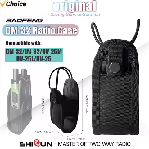 Baofeng DM-32 Walkie Talkie Case Holder Bag UV32 Radio Pouch Nylon Waist Pack Pocket Protective Bag 