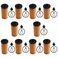 For BMW Engine Oil Filter Kit 10Pcs 11428593186 For F40 F44 F45 F46 116D 218I 220 225 F48 F39 X1 X2 