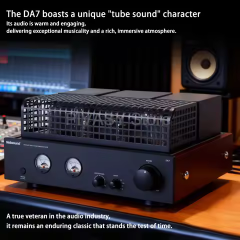 150W Tube Amplifier 5.3 Bluetooth Amp HiFi Vacuum Tubes 3.0 USB Playback Amplifier VU Meter 4/8 Ohm 