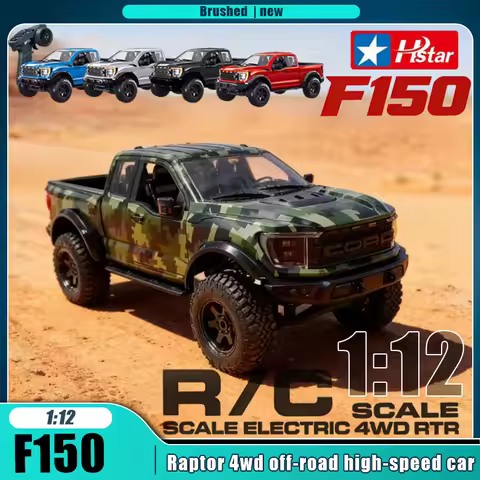 Hongxing Raptor F150 Rc Car 1:12 4WD Full Scale All Metal Gears Hstar F150 Rc Crawler 15Km/h Off-roa
