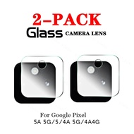 2ชิ้นสำหรับ Google Pixel 5A กล้องพรีเมี่ยม5G กระจกเทมเปอร์4A ฟิล์มสำหรับ Google Pixel ปกป้องหน้าจอ Google Pixel 4 5 A แก้วป้องกัน