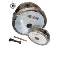 Bass drum 24 inc + snare drum 14 inc super soccer supporter