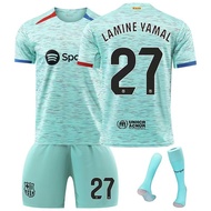 【Uhome】23-24 Kids & Adults Soccer Jersey Barcelona Second Away NO. 6 GAVI No. 8 PEDRI No.27 YAMAL No