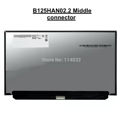 B125HAN02.2 (MIDDLE connector) 12.5" Laptop LCD Screen Display for Lenovo X280 6th Gen X260 X270 For
