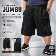 Real Pict Jumbo Black Sports Shorts 5XL - 7XL - 9XL - 12XL