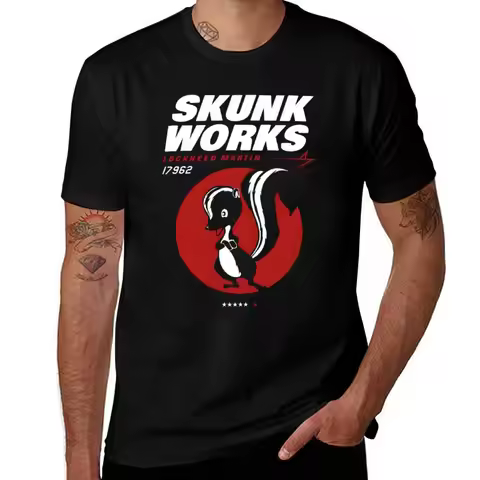 Lockheed Skunk Works - Skunk Works T-Shirt t shirts cotton 100% man tshirt T-Shirt