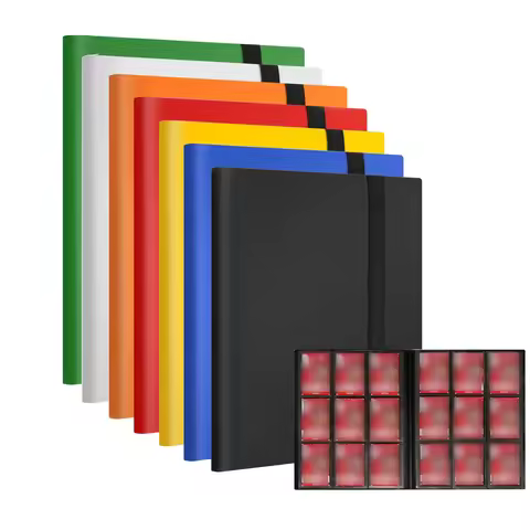 Collectible Card Binder Album 160/360/480 Card Holder 4/9/12 Grids Card Binder Album Large-capacity
