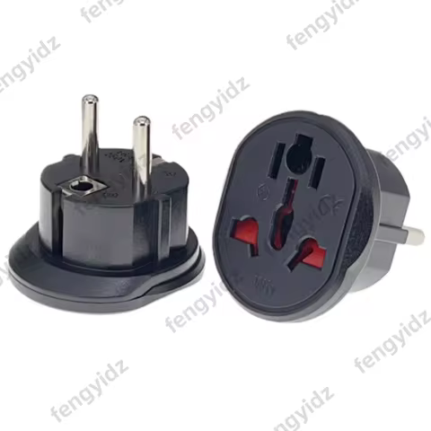 Korea EU Plug Adapter Travel Adapter Converter High Quality Universal Socket AU US UK CN To EU KR 4.