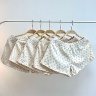 Women's Cotton Shorts Elastic Waist Sports Shorts Floral Loose Home Shorts