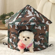 Pet Bed Dog House Outdoor Waterproof Cat Dog House Foldable Warm Winter Tent Bed Cat Kennel Kennel