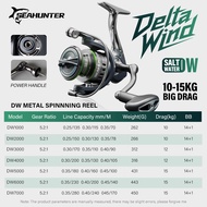[OFFICIAL]SEAHUNTER DW 1000-7000 Power Handle Spinning Fishing Reel, 14+1 BB, Max Drag 15kg, 5.2:1 G