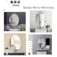 Oval Mirror STICKER UK Mirror Wall STICKER 30x20CM[only Mirror STICKER, Will Not Be Perfect As Ordinary Mirror] Can Be Used As A Mirror, Just Attached To Your Room/Home Wall Product Features: 1. Mirror Bend, Easy To Carry, With Adhesive,