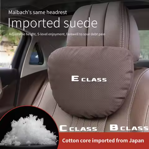 For Mercedes Benz A B C E Class W124 W203 W204 W225 W177 W223 Auto Headrest Neck Support Seat Lumbar